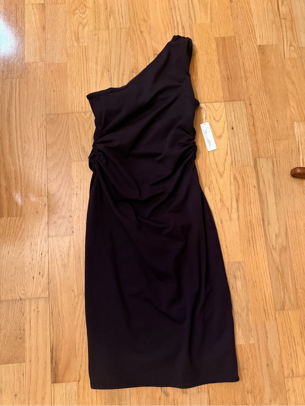 Victoria's Secret One-Shoulder Eggplant Asymmetrical Dress
